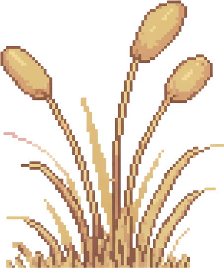 Golden grasses, wind chimes, scarecrows that move, half-seen ghost animals, gentle dusk lighting. Melancholy and beautiful. you would find in a "๐ป Sunset Prairie Spirits" Sprite pack