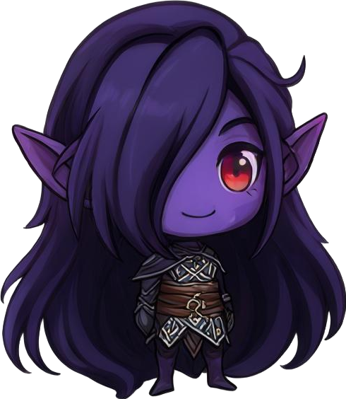 dark elf sprite, but unequipped, not wearing any weapons, armor, or items. also normalized so it can easily be augmented for use in a video game