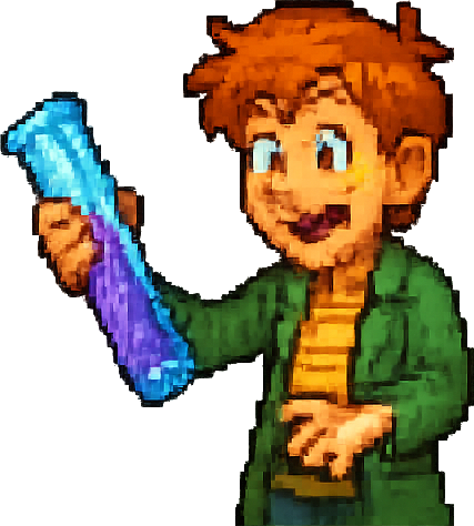 teacher holding a beaker